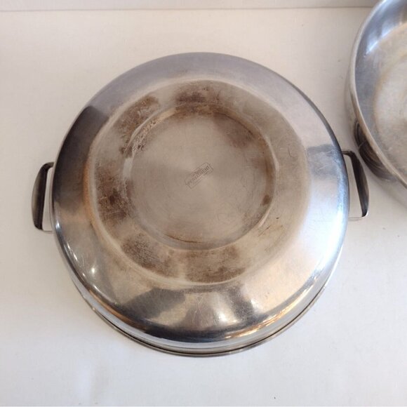 Vintage Deluxe Permanent Stainless Steel 10" Round Dome Roaster Double Boiler? - Picture 5 of 12